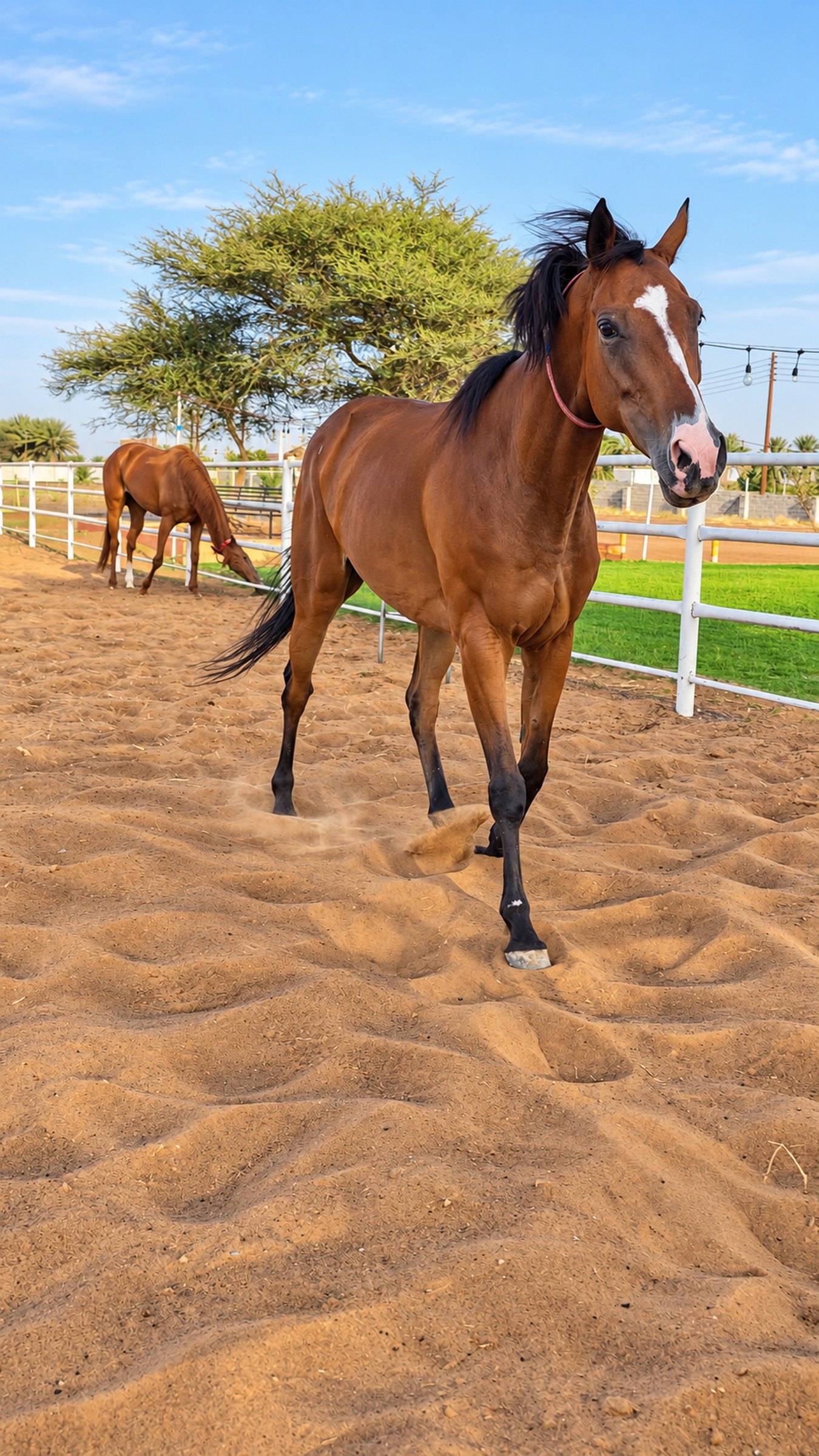 Horses in the paddock