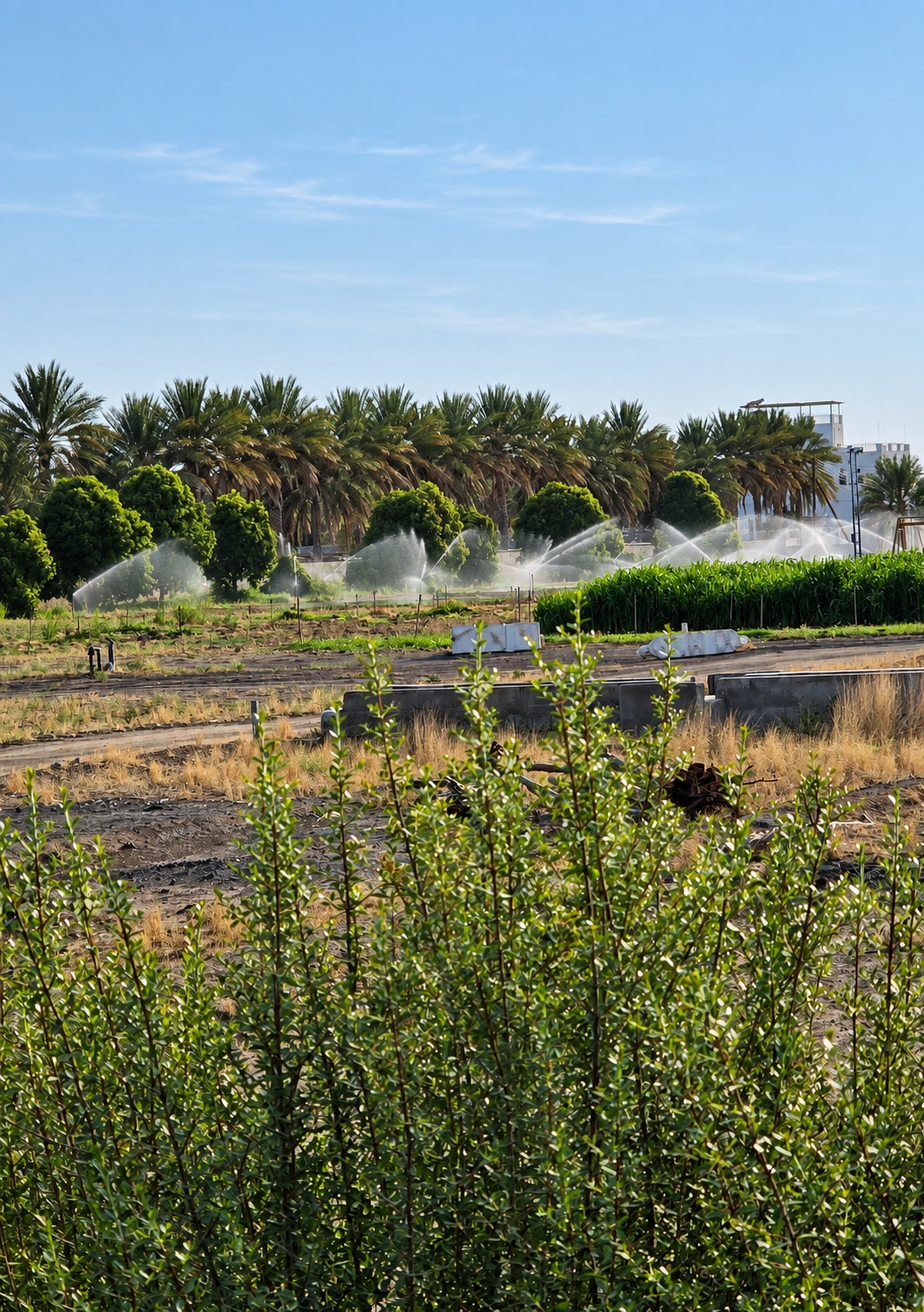Irrigated fields
